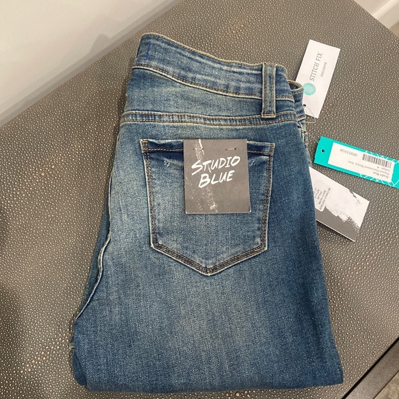 studio blue Denim - Studio Blue distressed skinny jeans